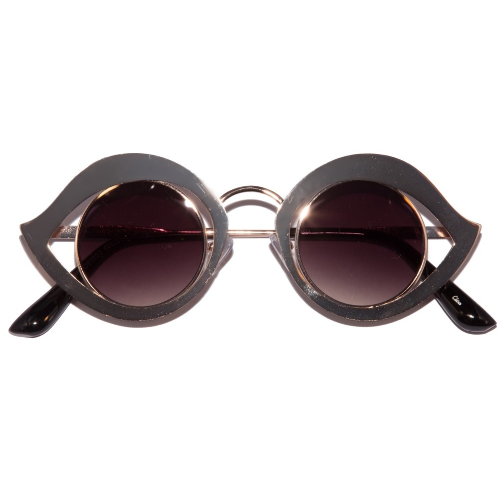 Retro Metal Eye Frame Sunglasses